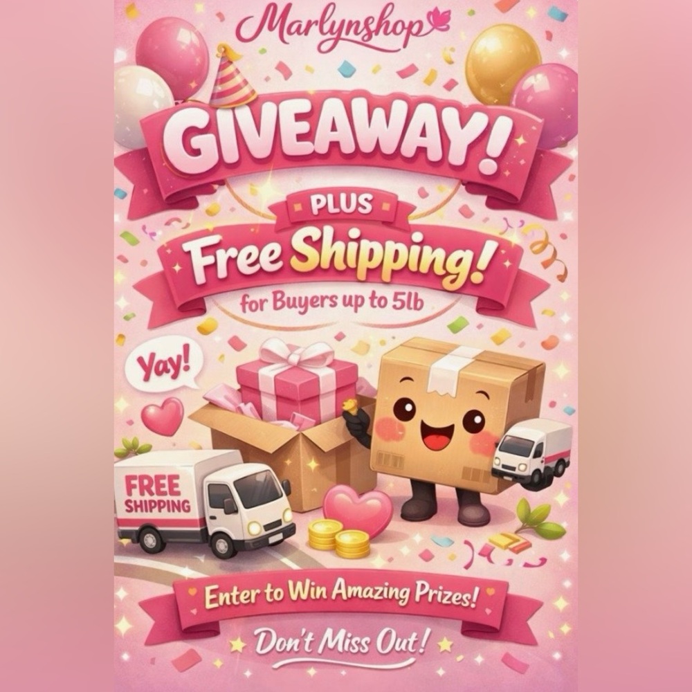 GIFTAWAY🎁 + PLUS FREE SHIPPING 💌 RUNNING 💕JOIN THE LIVE SHOW/STAY & HAVE FUN 🥳